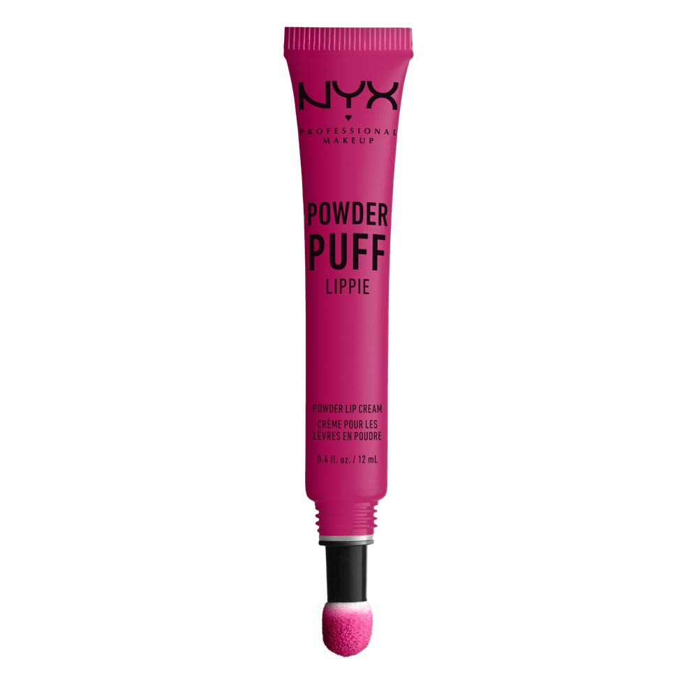 NYX - Professional Makeup Powder Puff Lippie Lip Cream, Liquid Lipstick, Powdery Soft Matte Finish, Teenage Dream (Hot Pink)