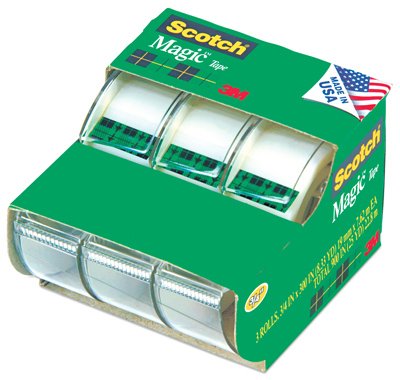 Scotch - Scotch Magic Tape 3/4 Inch X 300 Inches, Learning Resources, 3 ea, 3105 Translucent (55)