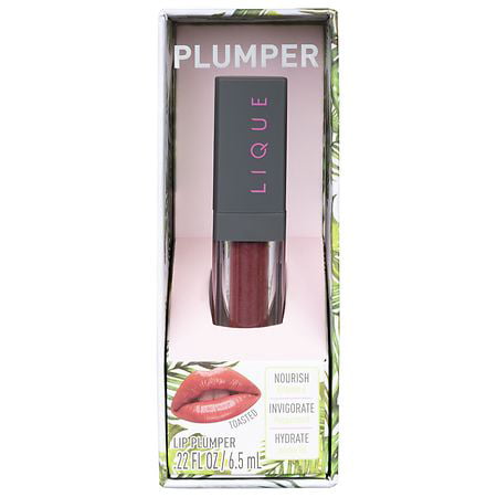 LIQUE - Cosmetics Shimmer Lip Plumper, Infused with Peppermint Oil & Vitamin E for Nourishing, Enhanced Lips, High Shine, Reduces Fine Lines, Toasted, 0.22 Fl Oz.