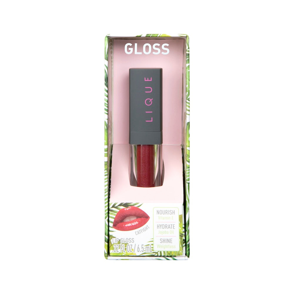 LIQUE - Catfight Lip Gloss - Enriched with Vitamin E & Natural Oils - 0.22 fl oz