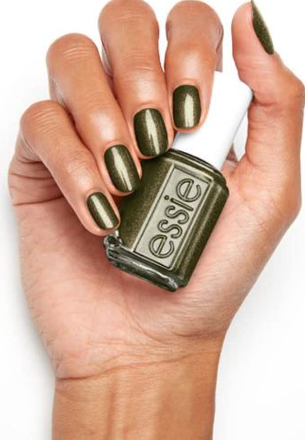 ESSIE - Nail Polish, Limited Fall Collection, Onyx Green, High Voltage Vinyl 1704, 0.46 fl. oz.