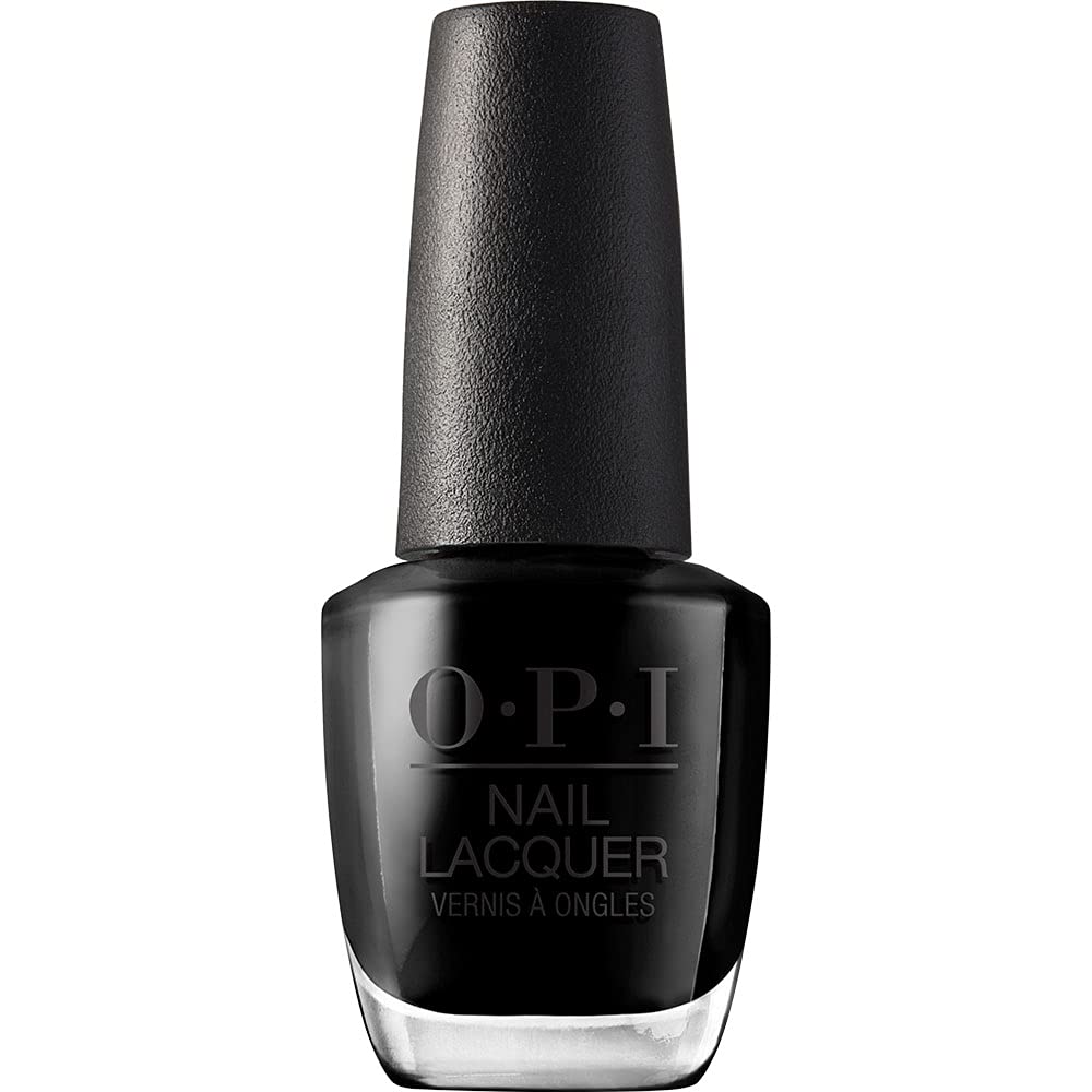 OPI - Nail Lacquer, Opaque & Vibrant Finish Black Nail Polish, Up to 7 Days of Wear, Chip Resistant & Fast Drying, Black Onyx, 0.5 fl oz