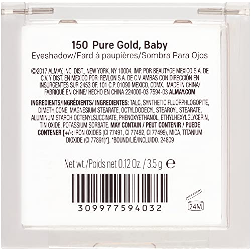 Almay - Shadow Squad Eyeshadow, 150 Pure Gold Baby, 0.12 Oz