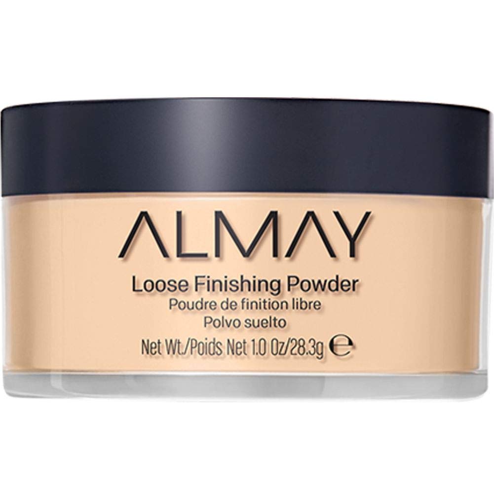 Almay - Setting Powder, Face Makeup, Matte Loose Powder, Hypoallergenic, Cruelty Free, Oil Free, 200 Light Medium, 1 Oz