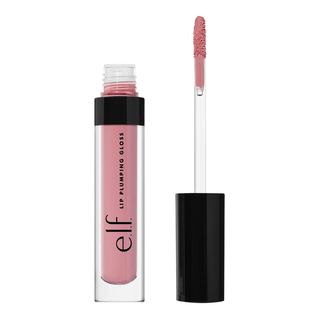 e.l.f. - Lip Plumping Gloss, Hydrating, Nourishing, Invigorating, High-Shine, Shimmer, Plumps, Volumizes, Cools, Soothes, Sparkling Rose, 0.09 Oz