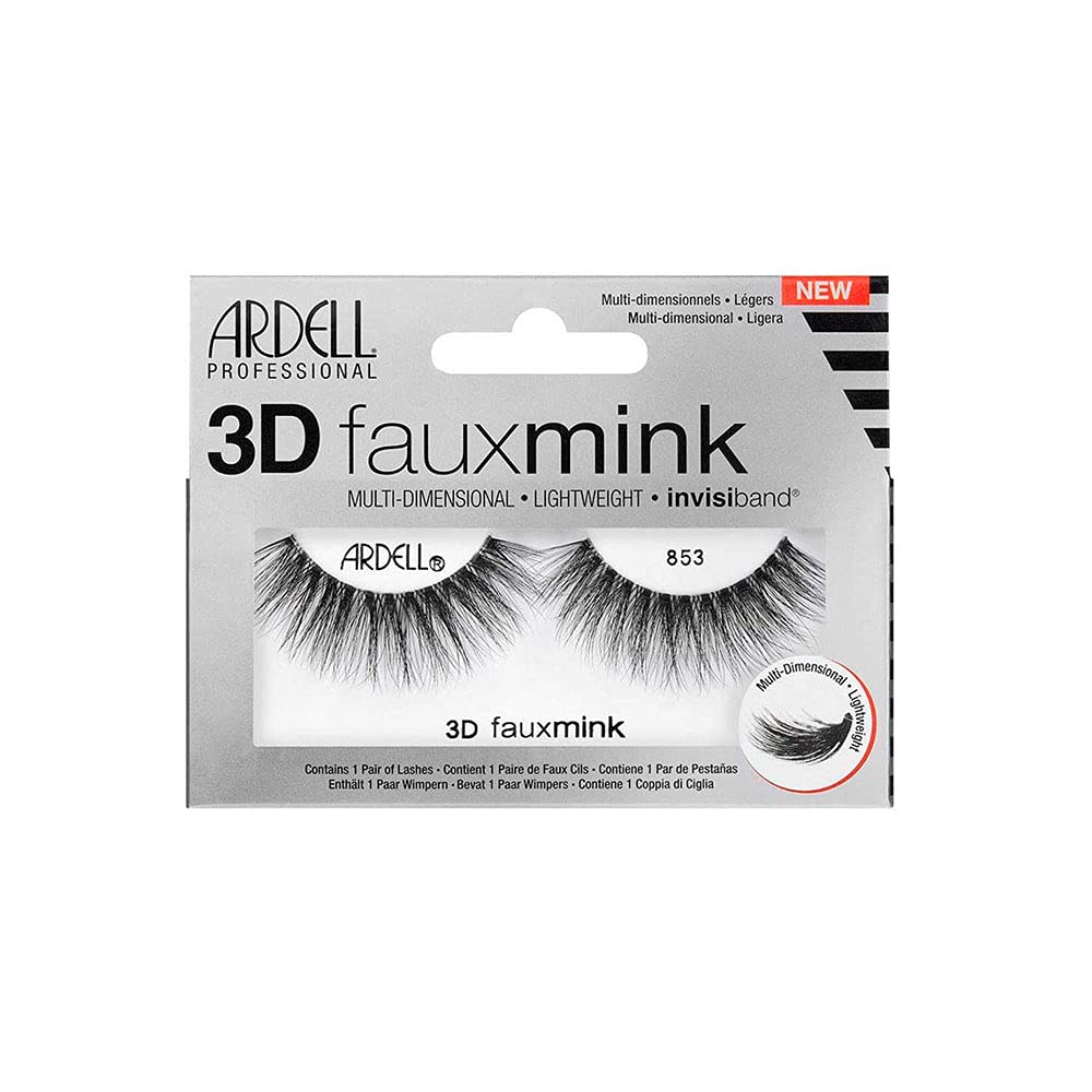 Ardell - 3D Faux Mink Lashes, Medium to Full Volume, Tapered Fibers, 353, 1 Pair