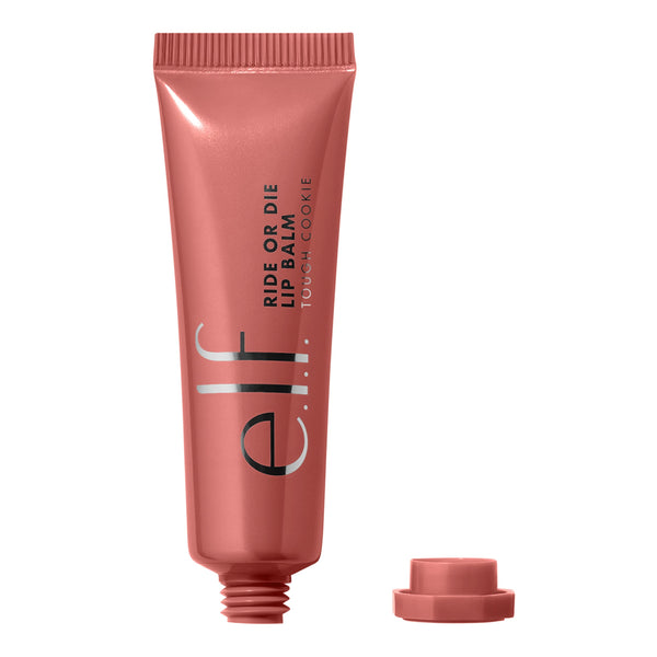 e.l.f. - Ride Or Die Lip Balm, Ultra-Hydrating Tinted Lip Balm, Infused with Jojoba Oil, Sheer Finish, Tough Cookie, 0.42 Oz (12g)