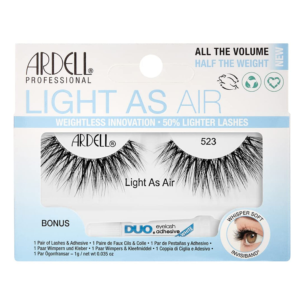 Ardell - Light As Air, Clear Band, Crisscrossed, plus a Bonus DUO Adhesive, 523, 1g Clear