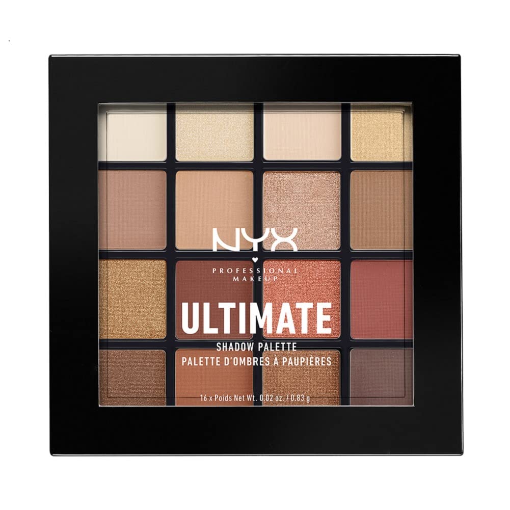 NYX - Ultimate Shadow Palette, Eyeshadow Palette, Warm Neutrals, 0.32 oz