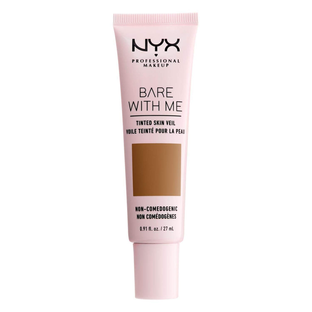 NYX - Professional Makeup Bare With Me Tinted Skin Veil, Lightweight BB Cream, Cinnamon Mahogany, 0.9 Fl oz
