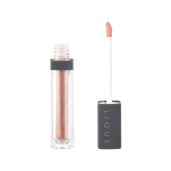 LIQUE - Cosmetics Lip Gloss, Non-Sticky, Vegan Formula Infused with Pigment & Ultra-Fine Shimmer, Devine, 0.22 Fl Oz.