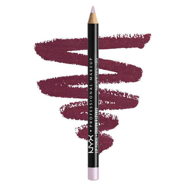 NYX - Professional Makeup Slim Lip Pencil Creamy Long-Lasting Lip Liner, Currant, 0.04 oz