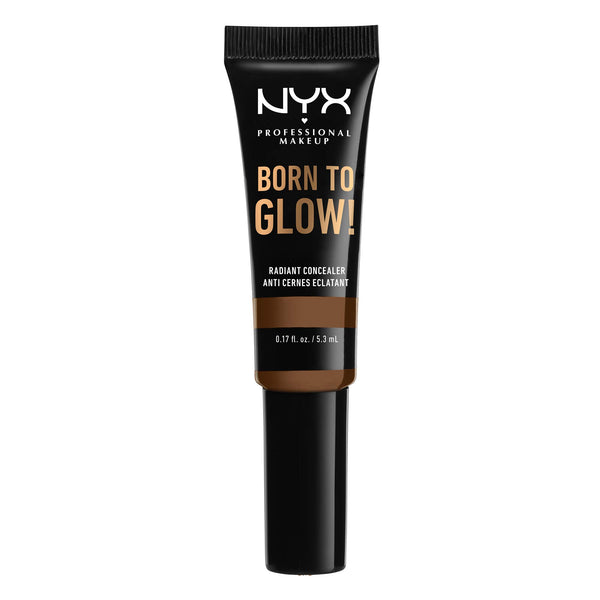 NYX - Professional Makeup Born to Glow Illuminating Radiant Undereye Concealer, Shade Medium Coverage - Mocha, 5.3 ml