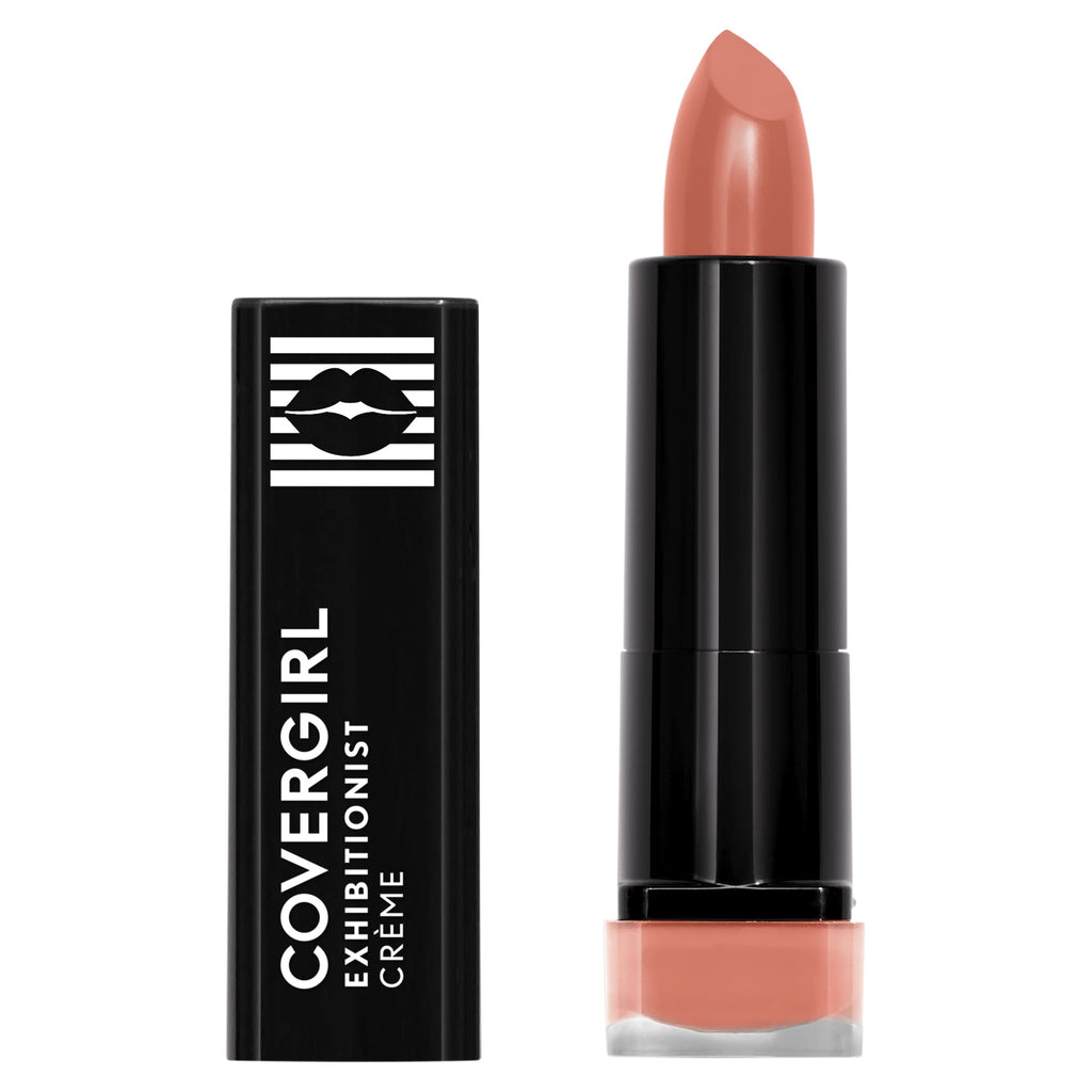 COVERGIRL - Exhibitionist Creme Lipstick, Peach High 490, 0.12 oz