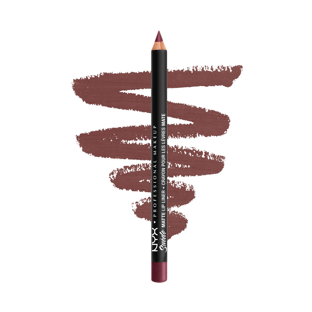 NYX - Professional Makeup Suede Matte Lip Liner, velvet smooth matte finish, vegan formula, Copenhagen, 0.16 oz