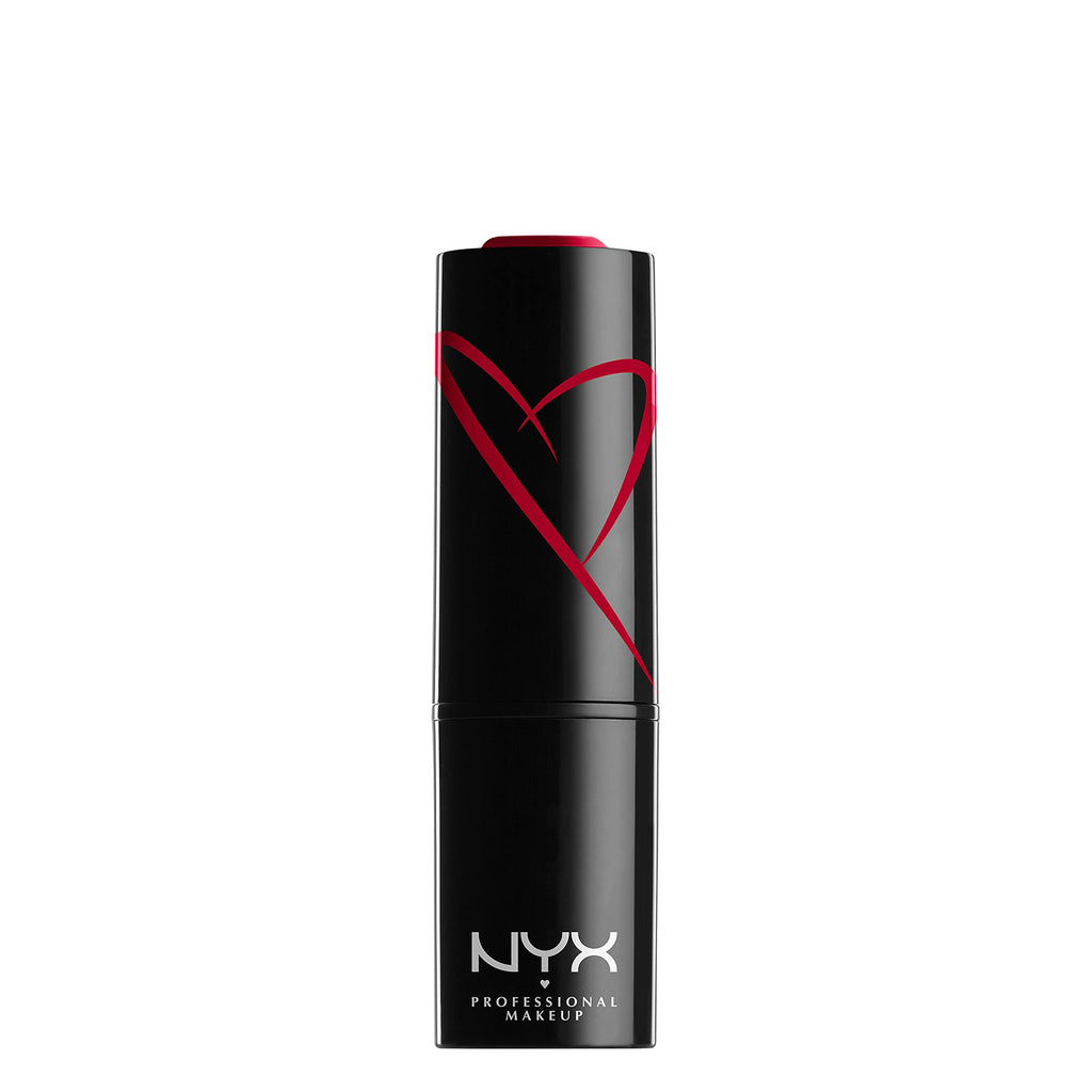 NYX - Professional Makeup Shout Loud Satin Creamy Moisturising Lipstick, Mango and Shea Butter, Wife Goals (Blue Red), 3.5 g