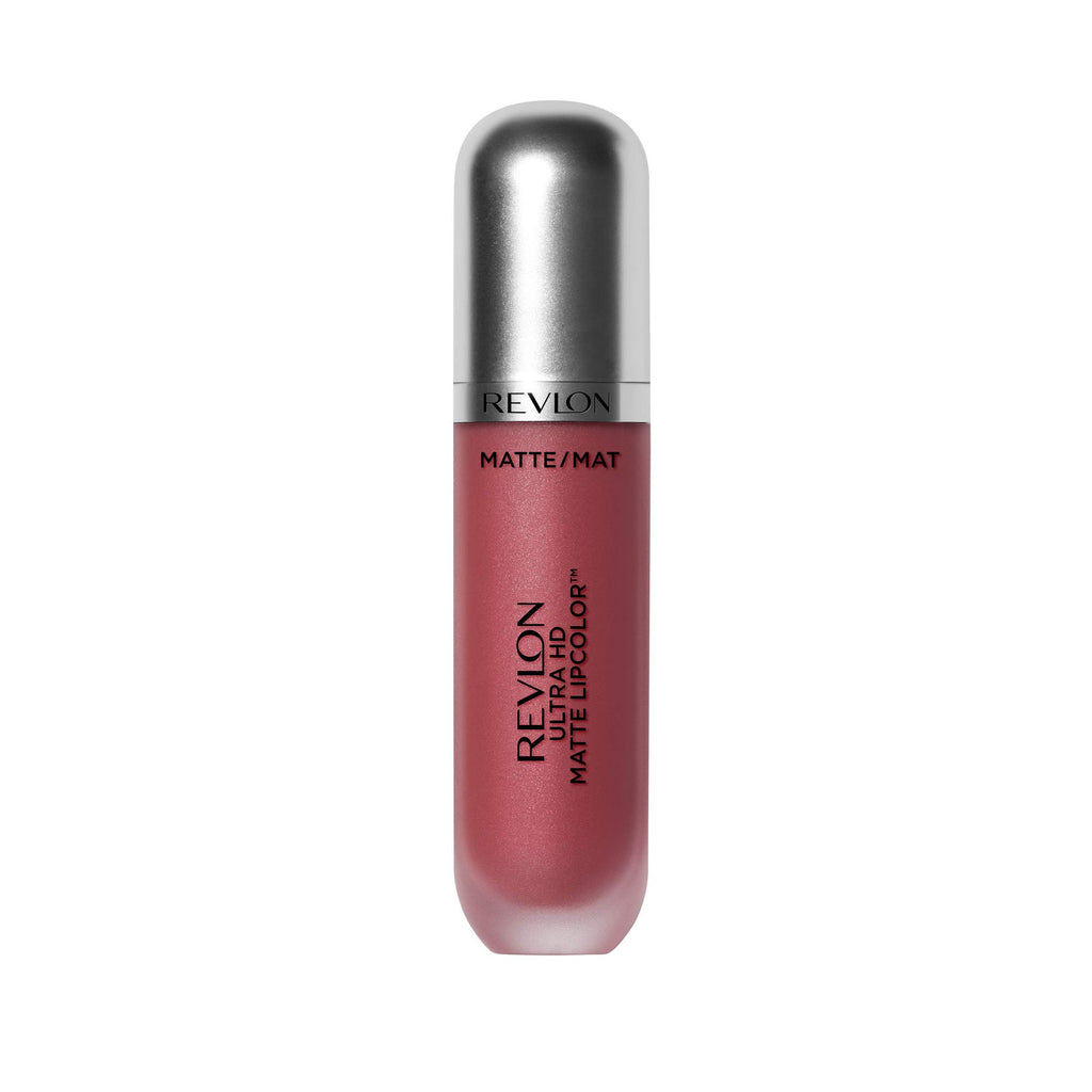 Revlon - Ultra HD Matte Lipcolor, Velvety Lightweight Matte Liquid Lipstick in Pink, Devotion (600), 0.2 oz