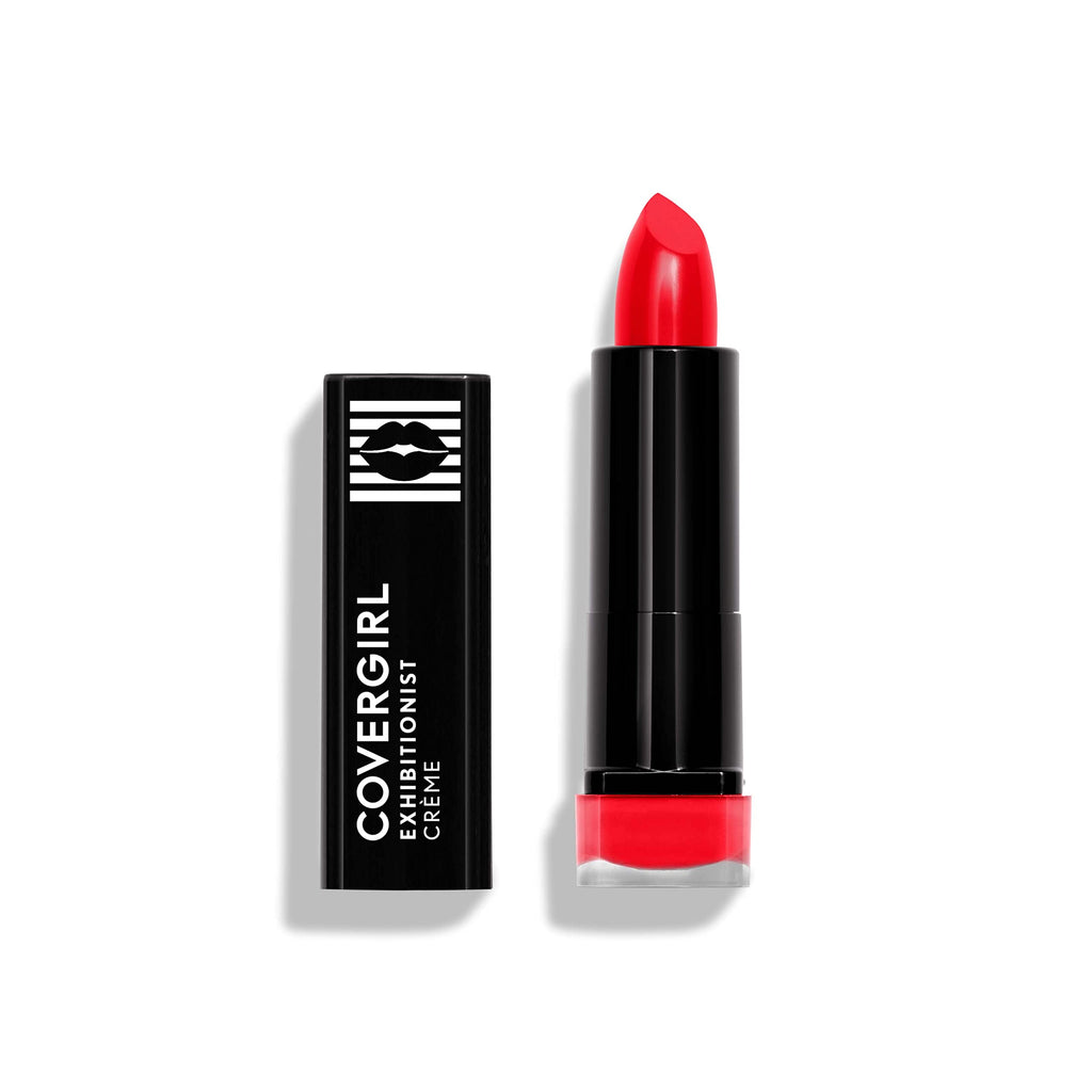 COVERGIRL - Exhibitionist Cream Lipstick, Lit a Fire 500, 0.12 oz