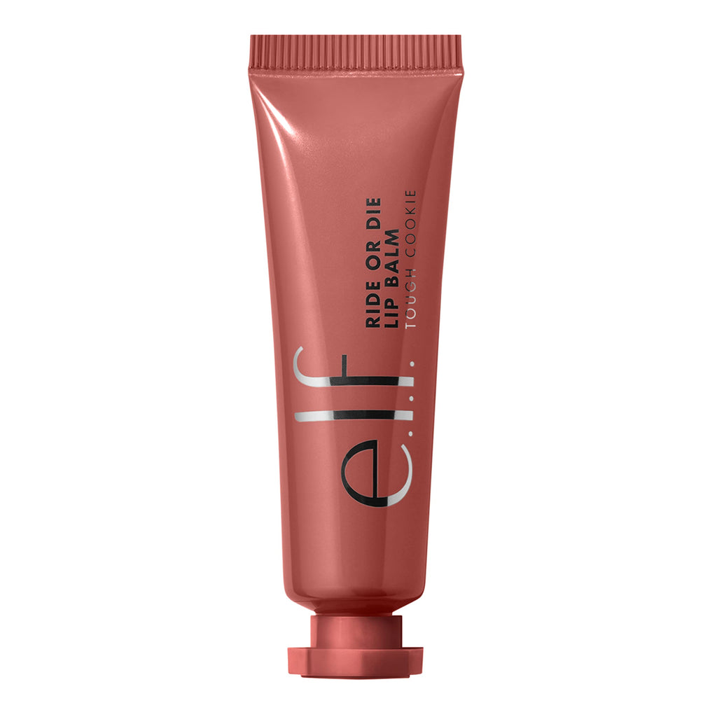 e.l.f. - Ride Or Die Lip Balm, Ultra-Hydrating Tinted Lip Balm, Infused with Jojoba Oil, Sheer Finish, Tough Cookie, 0.42 Oz (12g)