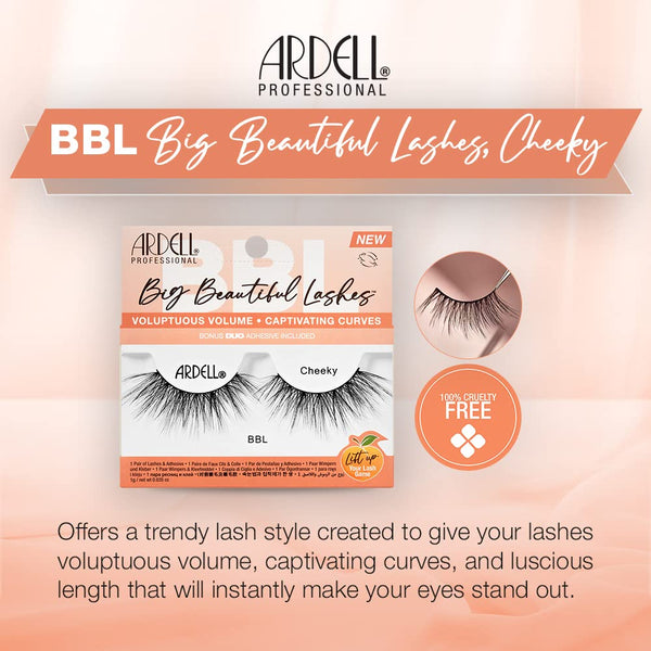 Ardell - Big Beautiful Lashes with DUO Clear Adhesive, Cheeky 962, 1 pack
