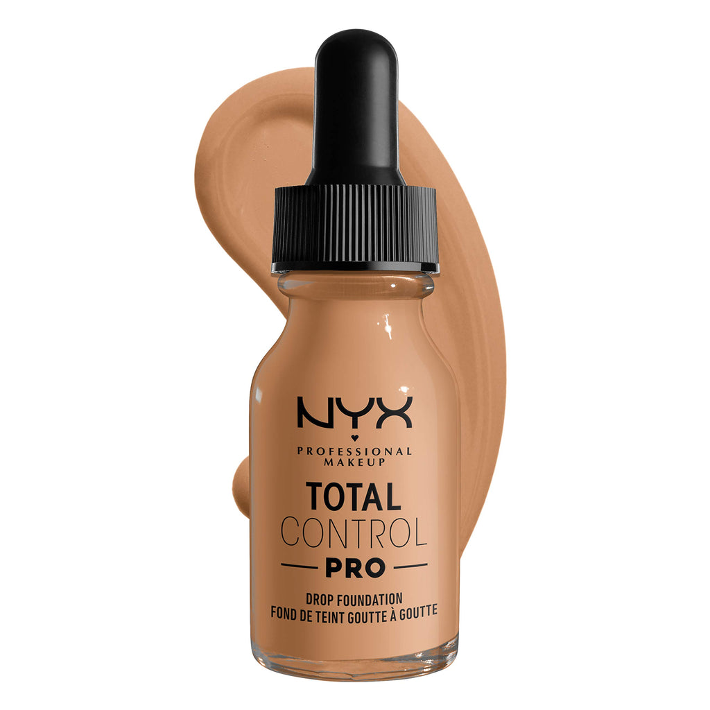 NYX - Professional Makeup, Total Control Pro Drop Foundation, Skin-True Buildable Coverage, Clean Vegan Formula, Soft Beige, 0.43 Fl oz