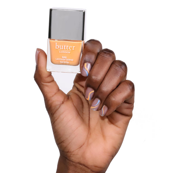 butter LONDON - Patent Shine 10X Nail Lacquer, Helps Protect & Strengthen Nails, Gel-Like Finish & Chip-Resistant, 10-Free Formula, Vegan, Cruelty & Paraben Free, Pop Orange