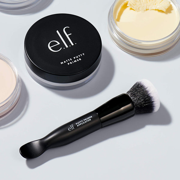 e.l.f. - Putty Primer Brush and Applicator, Dual-Ended Makeup Tool & Face Brush, Scoop & Blend for Flawless Sanitary Application