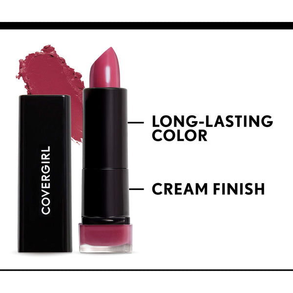 COVERGIRL - Exhibitionist Lipstick Cream, Ravishing Rose 410, Lipstick Tube 0.123 OZ (3.5 g)