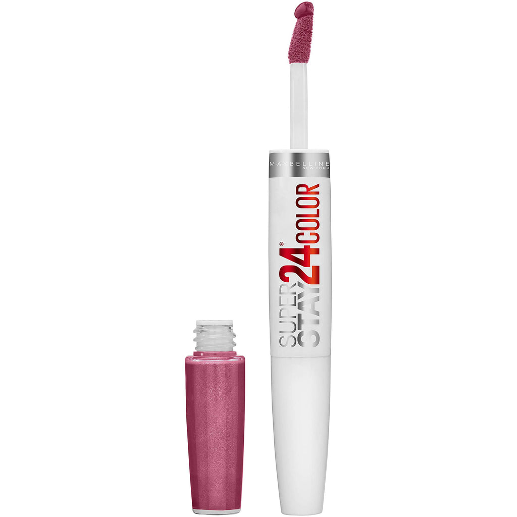 Maybelline - Super Stay 24, 2-Step Liquid Lipstick Makeup, Long Lasting Highly Pigmented Color with Moisturizing Balm, Infinite Petal Pink