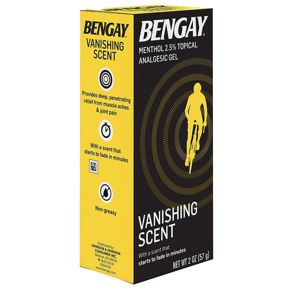 Bengay - Menthol 2.5% Topical Analgesic Gel Vanishing Scent, 2oz