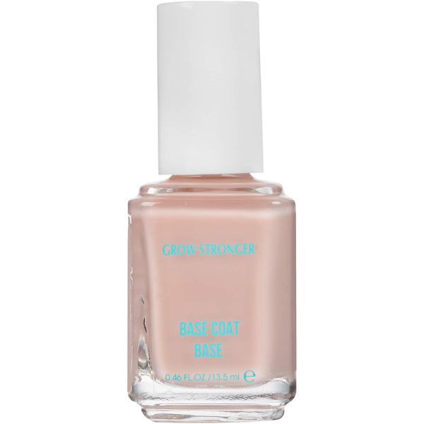 ESSIE - Grow Stronger Clear Base Coat Nail Polish with Biotin,  Reinforcing Strong Start, Clear, 0.46 oz.