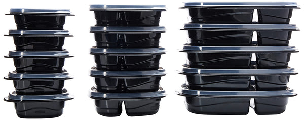 Rubbermaid - TakeAlongs Food Storage Containers with Divided Base, 30 Piece Set