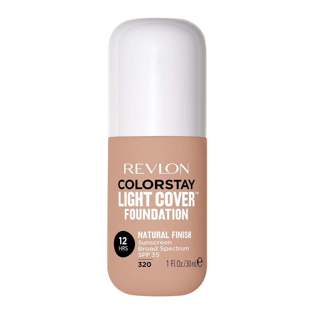 Revlon - ColorStay Light Cover Liquid Foundation, Hydrating Longwear Weightless Makeup with SPF 35, Light-Medium Coverage for Blemish, Dark Spots & Uneven Skin Texture, 320 True Beige, 1 fl. oz.