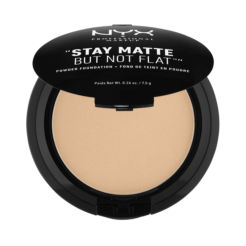 NYX - Professional Makeup, Stay Matte But Not Flat, Powder Foundation, Medium Beige, 0.26 oz