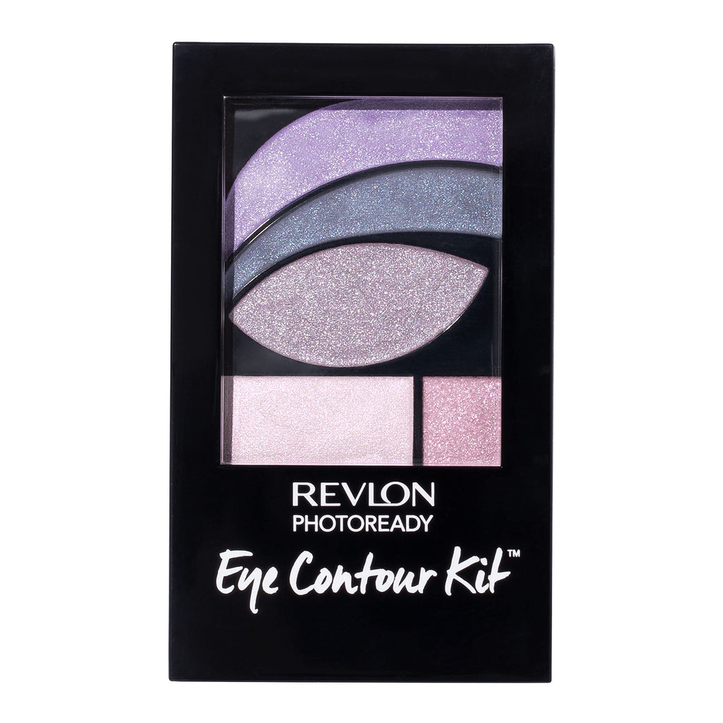 Revlon - PhotoReady Eye Contour Kit, Eyeshadow Palette with 5 Wet/Dry Shades & Double-Ended Brush Applicator, Watercolors (520), 0.1oz