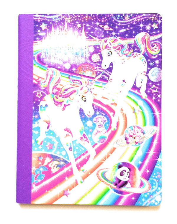 Lisa Frank - Sparrkle, Composition Notebook, 1 Subject, 100 Wide Ruled Sheets, Comes in Forest Tiger, Dash & Dazzle Unicorns, Nalu & Breeze Dolphins, 9.75 Inches x 7.5 Inches
