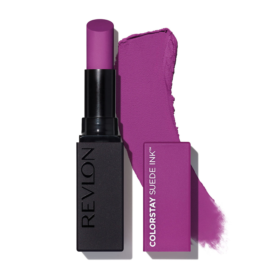 Revlon - Lipstick, ColorStay Suede Ink, Built-in Primer, Infused with Vitamin E, Waterproof, Smudgeproof, Matte Color, 013 Stir The Pot, 0.09 oz.