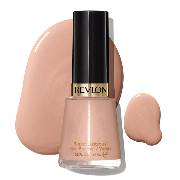 Revlon - Nail Enamel, Chip Resistant Nail Polish, Glossy Shine Finish, in Nude/Brown, 705 Gray Suede, 0.5 oz