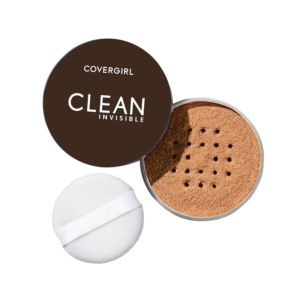COVERGIRL - Clean Invisible Loose Setting Powder, Vegan Formula, 135 Translucent Deep, 20g (0.7 oz)