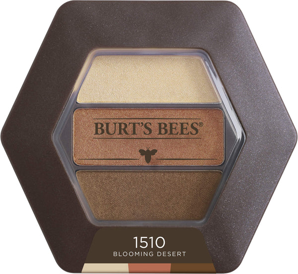 Burt's Bees - 100% Natural Eye Shadow Palette with 3 Shades, Blooming Dessert, 0.12 oz